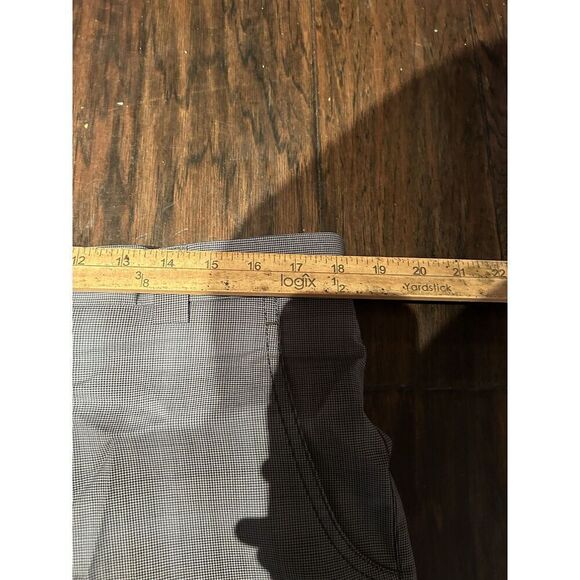 Zanella Mens Size 36 36x32 Blue Houndstooth Wool Dress Pants - Picture 8 of 9